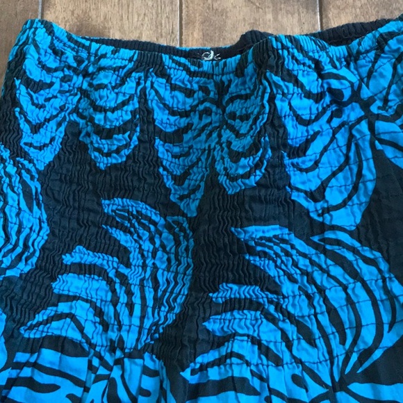 Printed Cotton Dress- Blue- Size S - Picture 4 of 5